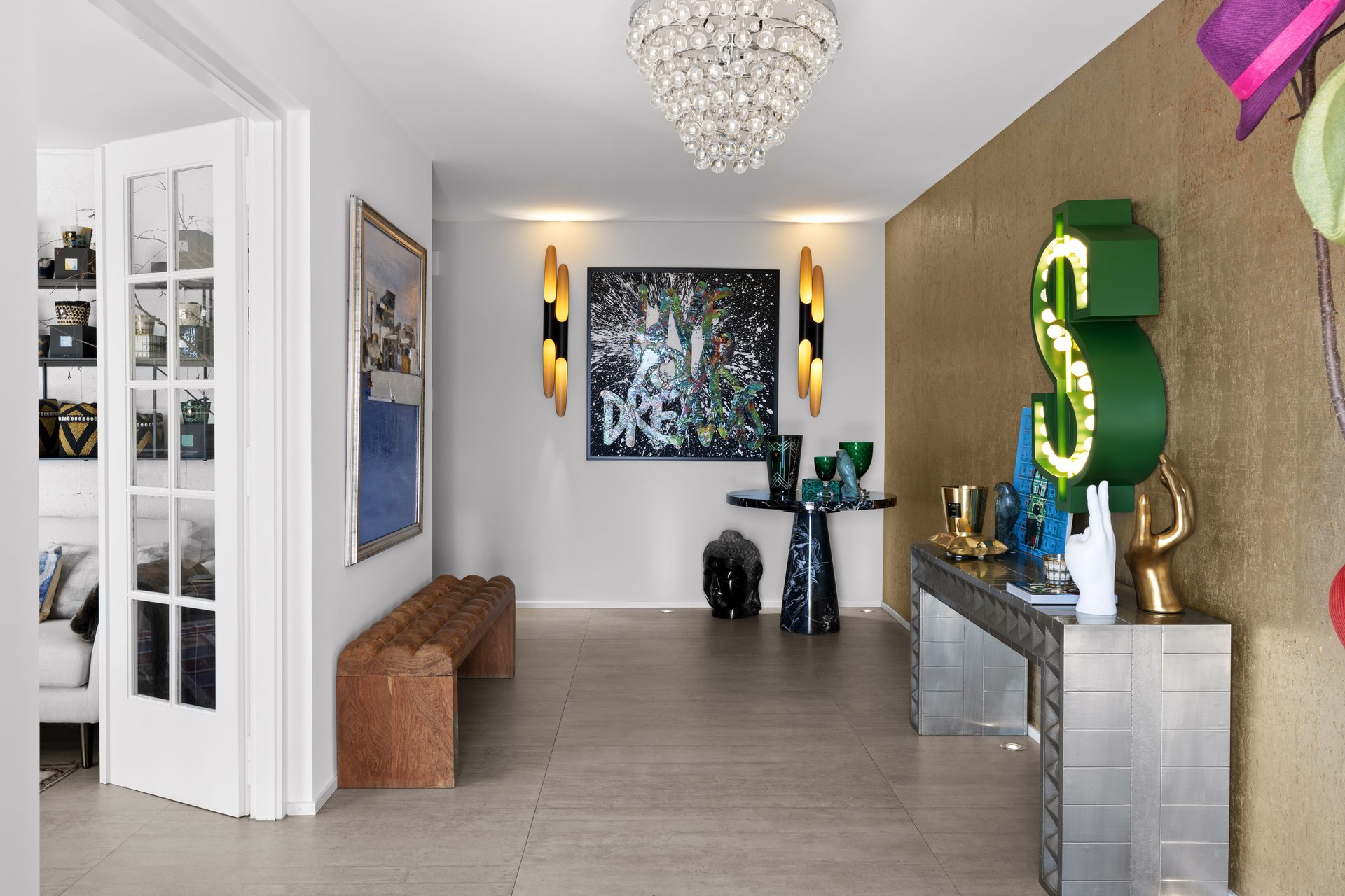 Entrance hall of the villa