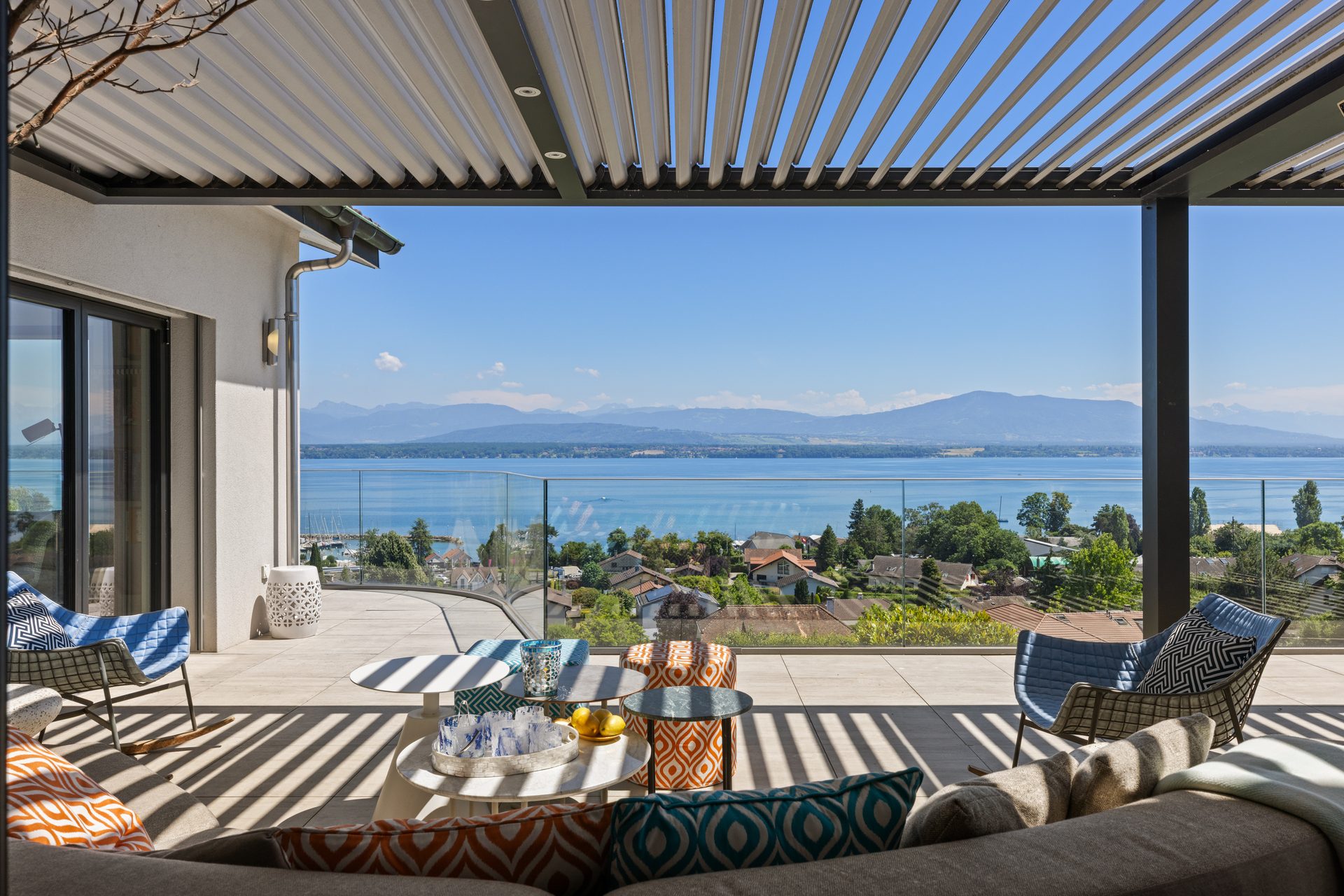 Shaded terrace with open view