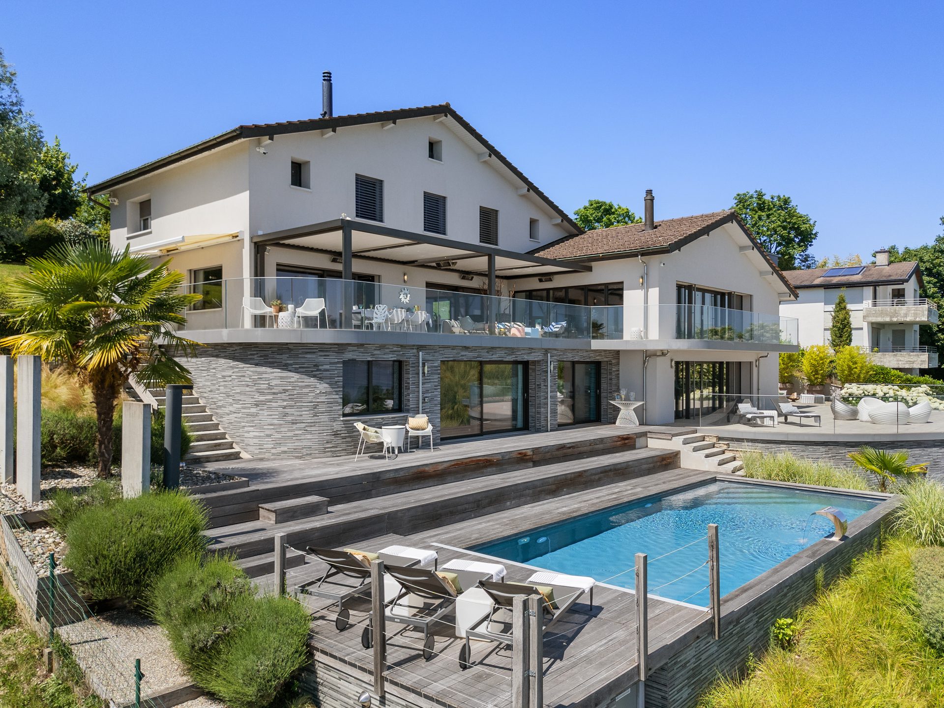 Villa d’exception avec vue spectaculaire sur le Léman